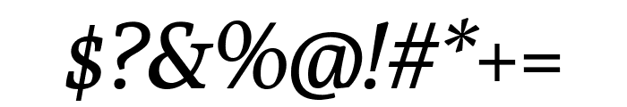 Poly italic Font OTHER CHARS