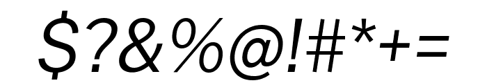 Public Sans 300italic Font OTHER CHARS