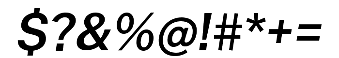 Public Sans 600italic Font OTHER CHARS