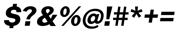 Public Sans 800italic Font OTHER CHARS