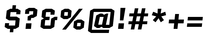 Quantico 700italic Font OTHER CHARS