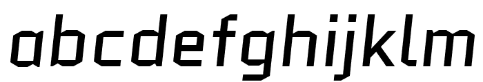Quantico italic Font LOWERCASE
