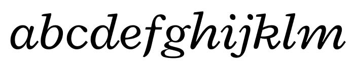 Radley italic Font LOWERCASE