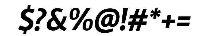 Rambla 700italic Font OTHER CHARS