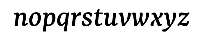 Rasa 500italic Font LOWERCASE