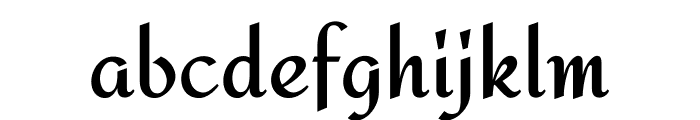 Redressed regular Font LOWERCASE
