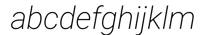 Roboto 200italic FONT