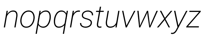 Roboto 200italic Font LOWERCASE
