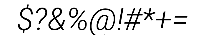 Roboto 300italic Font OTHER CHARS