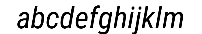 Roboto Condensed italic Font LOWERCASE