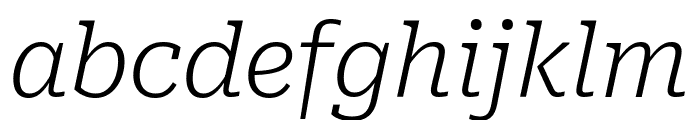 Roboto Serif 200italic Font LOWERCASE