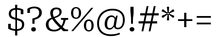 Roboto Serif 300 Font OTHER CHARS