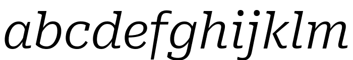 Roboto Serif 300italic Font LOWERCASE