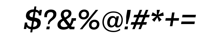 Rokkitt 500italic Font OTHER CHARS
