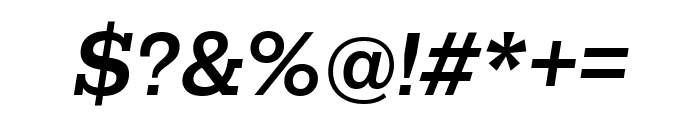Rokkitt 600italic Font OTHER CHARS