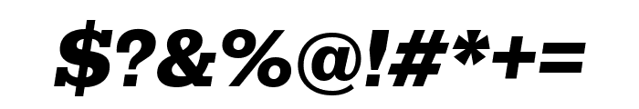 Rokkitt 800italic Font OTHER CHARS