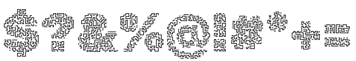 Rubik Maze Regular Font OTHER CHARS