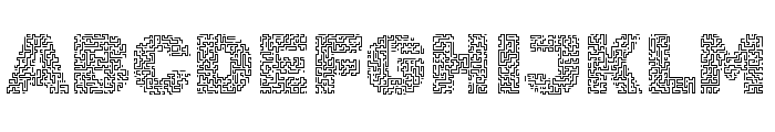 Rubik Maze Regular Font UPPERCASE