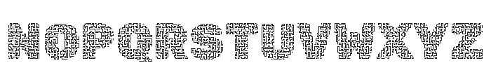 Rubik Maze Regular Font UPPERCASE