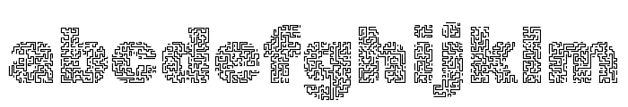 Rubik Maze Regular Font LOWERCASE