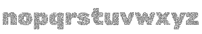 Rubik Maze Regular Font LOWERCASE