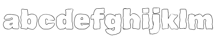 Rubik Scribble Regular Font LOWERCASE