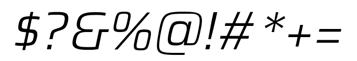 Saira 300italic Font OTHER CHARS