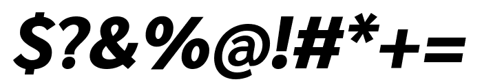 Sarabun 800italic Font OTHER CHARS