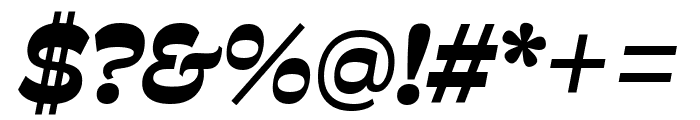 Savate 700italic Font OTHER CHARS