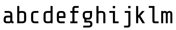 Share Tech Mono regular Font LOWERCASE
