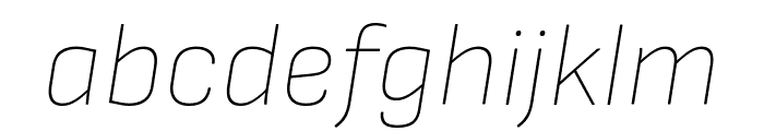 Sofia Sans 100italic Font LOWERCASE