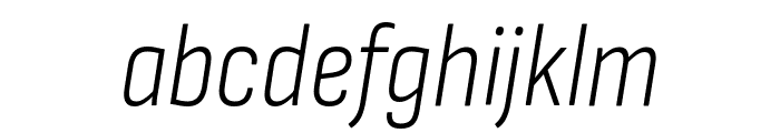 Sofia Sans Condensed 300italic Font LOWERCASE