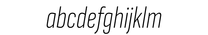 Sofia Sans Extra Condensed 200italic Font LOWERCASE