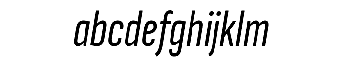 Sofia Sans Extra Condensed Italic Font LOWERCASE