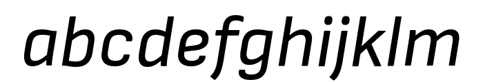 Sofia Sans Italic Font LOWERCASE