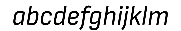 Sofia Sans Semi Condensed Italic Font LOWERCASE