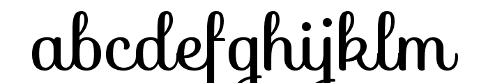 Sofia regular Font LOWERCASE
