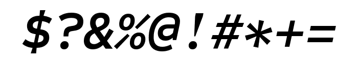 Sometype Mono 600italic Font OTHER CHARS