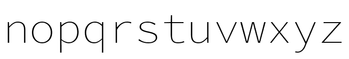 Source Code Pro 200 Font LOWERCASE