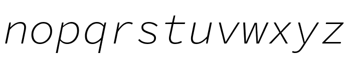 Source Code Pro 300italic Font LOWERCASE