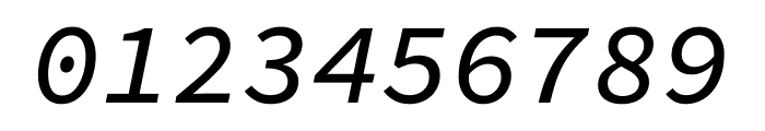 Source Code Pro 500italic Font OTHER CHARS