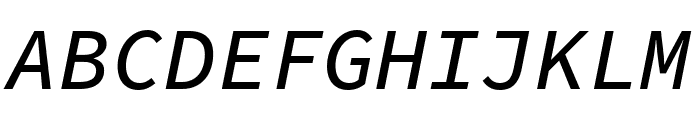 Source Code Pro 500italic Font UPPERCASE