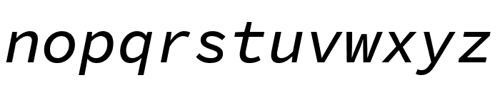 Source Code Pro 500italic Font LOWERCASE