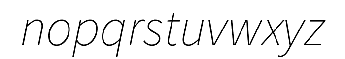 Source Sans Pro 200italic Font LOWERCASE