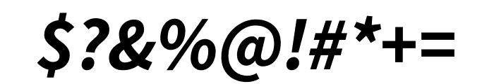 Source Sans Pro 700italic Font OTHER CHARS