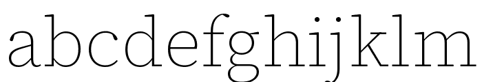 Source Serif 4 200 Font LOWERCASE