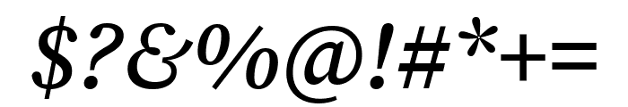 Source Serif 4 500italic Font OTHER CHARS