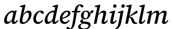 Source Serif 4 500italic Font LOWERCASE