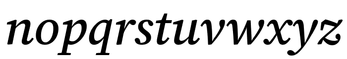 Source Serif 4 500italic Font LOWERCASE