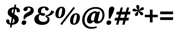 Source Serif 4 800italic Font OTHER CHARS